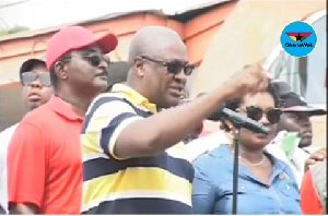 Former President John Dramani Mahama was addressing the crowd during the Unity Walk