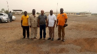 CAF President Mr. Ahmad (middle) with some GFA executives