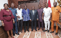 President Akufo-Addo with Kotoko legends