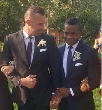 Stephen Anertey Caesar tied the knot with his male partner, Ryan Lathrum at Sonoma Valley in America