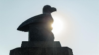 One of the iconic Zimbabwe bird statues pictured at the National Sports Stadium in the capital, Hara