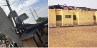 The roof some schools, houses and clinics in Tumu were ripped off by severe winds