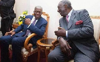 The late former Vice President Kwesi Amissah-Arthur with former President John Agyekum Kufuor