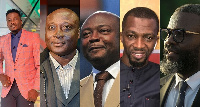 L-R Asamoah Gyan, Tony Yeboah, Abedi Pele, Yussif Cibsah, Samuel Osei Kuffour