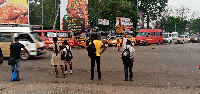 Traffic in Kumasi on eve of ind'ce celebration/ Photo: Ivan Heathcote-Fumador