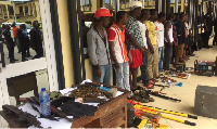 13 suspected armed robbers including two females have been arrested in the Ashanti region.