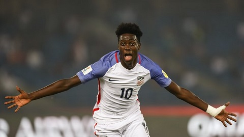 Timothy Weah scored an hat trick against Paraguay