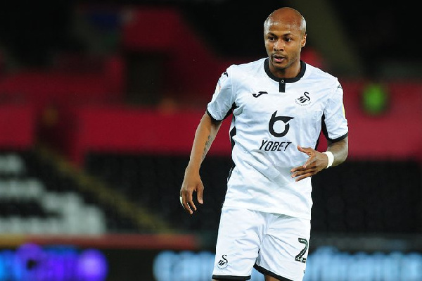 Andre Ayew was in action for Swansea