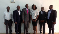 EVP,Yaw Nsarkoh Unilever Ghana/Nigeria and MD of Unilever Ghana Yeo Ziobieton with Mrs. Edith Dankwa