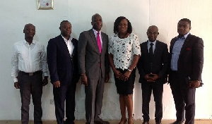 EVP,Yaw Nsarkoh Unilever Ghana/Nigeria and MD of Unilever Ghana Yeo Ziobieton with Mrs. Edith Dankwa