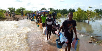 The spillage of the Bagre Dam has left some BECE candidates stranded in Saboba