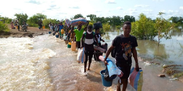 The spillage of the Bagre Dam has left some BECE candidates stranded in Saboba