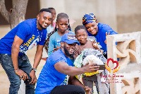 Some of the beneficiaries with their clothes