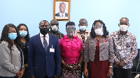 Officials of Shippers Authority and Ghana Civil Aviation Authority in a group photo