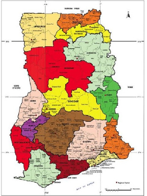 File photo: The Ghana map