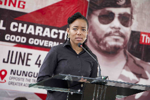 Zanetor Agyeman-Rawlings and her late father JJ Rawlings