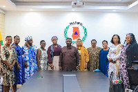 Director-General of NADMO, Mr. Eric Nana Agyemang Prempeh with the regional women organizers