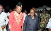 NPP presidential candidate Nana Addo and Ghana captain Asamoah Gyan