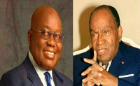 President Nana Addo Dankwa Akufo-Addo and the late Ivorian president Félix Houphouët-Boigny