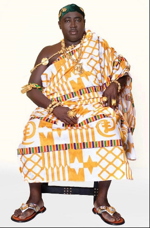 Nana Bediako Brogya Sarpong, the newly enstooled Dompeahene of Agogo Traditional Area