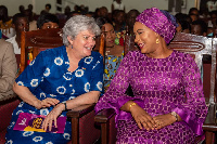 Samira Bawumia [R] at 'Honouring Our Heroes'