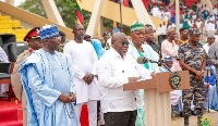 President Akufo-Addo speaking at this year's Eid