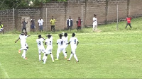 Rashid Sani and teammates celebrating