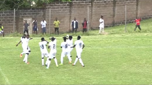 Rashid Sani and teammates celebrating