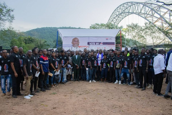 Supporters of Michael Ansah who were present at the campaign launch