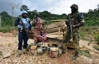 One of the illegal miners arrested by Operation Vanguard