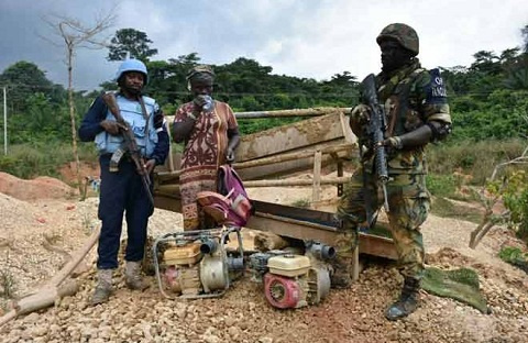 One of the illegal miners arrested by Operation Vanguard