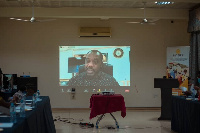 The Education Minister, Dr. Matthew Opoku Prempeh joined the launch via Zoom