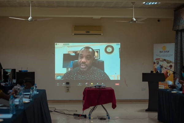 The Education Minister, Dr. Matthew Opoku Prempeh joined the launch via Zoom