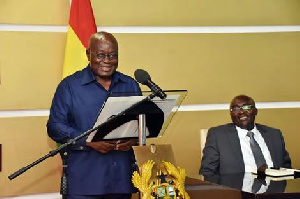 President Akufo-Addo [left] and Vice President Dr. Bawumia