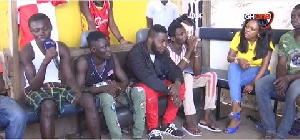 A group of young men in Old Fadama, sharing their experiences with the drug