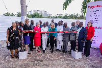 Finance Minister, Ken Ofori-Atta was present at the sod cutting