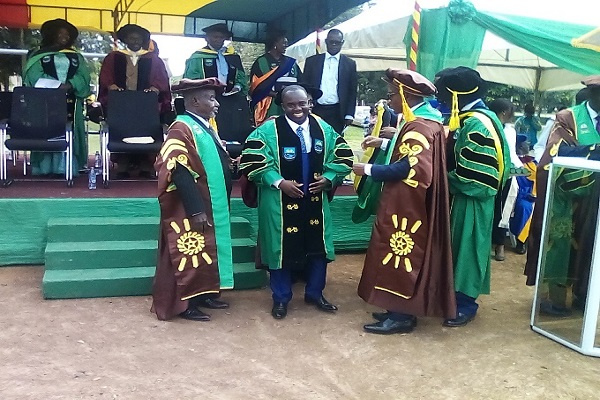 The pioneer PhD graduate, Dr Kenneth Bentum Otabil pursued Environmental Engineering Management