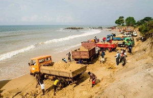 The activities of sand winners at sea shores need to be checked