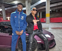 Black Stars midfielder, Thomas Partey and Ghanaian musician, Kidi