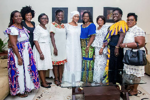 The executive board of WILI paid Mrs Samira Bawumia a visit.