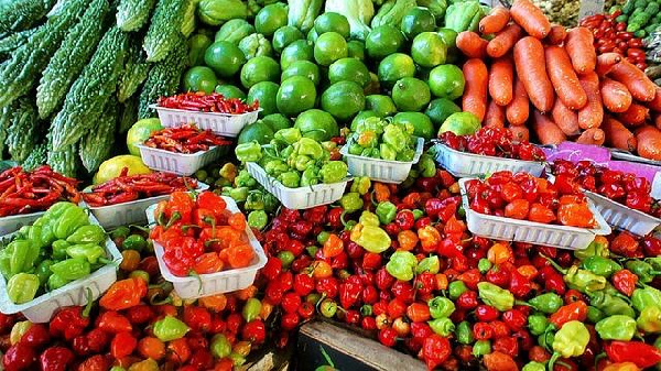 Some vegetables on display