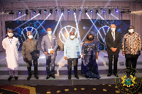 Akufo-Addo, President of Ghana with executives of VW Ghana