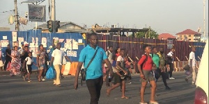 Commuters  In Accra Stranded