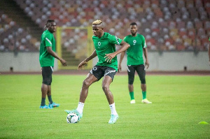 Nigerian players train in Abuja ahead of trip to Ghana