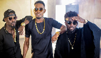 Bisa Kdei and Patoranking during the shoot