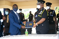 UC Vice-Chancellor, Prof. Johnson Nyarko Boampong with IGP James Oppong-Boanuh