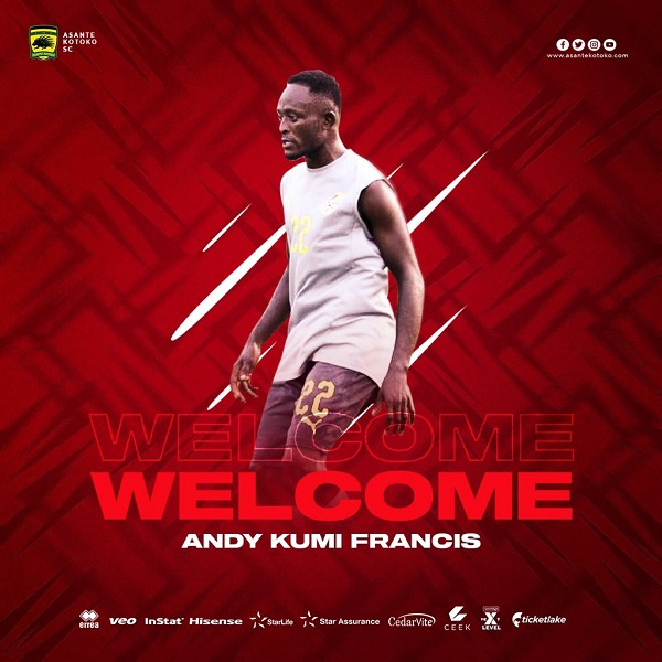 Asante Kotoko forward, Andy Kumi Francis