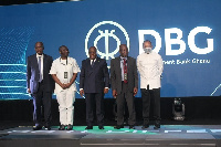 President Nana Addo Dankwa Akufo-Addo with officials of the newly established DBG