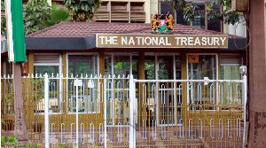 The National Treasury building in Nairobi, Kenya