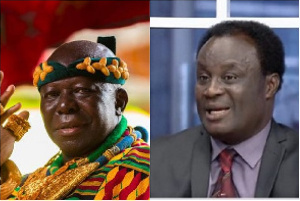 Otumfuo Osei Tutu II and Yaw Anokye Frimpong right